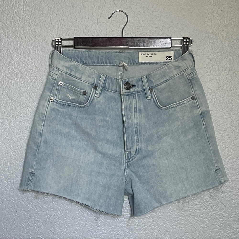 Rag & Bone Vintage Cut-off Light Denim Short - Picture 4 of 8